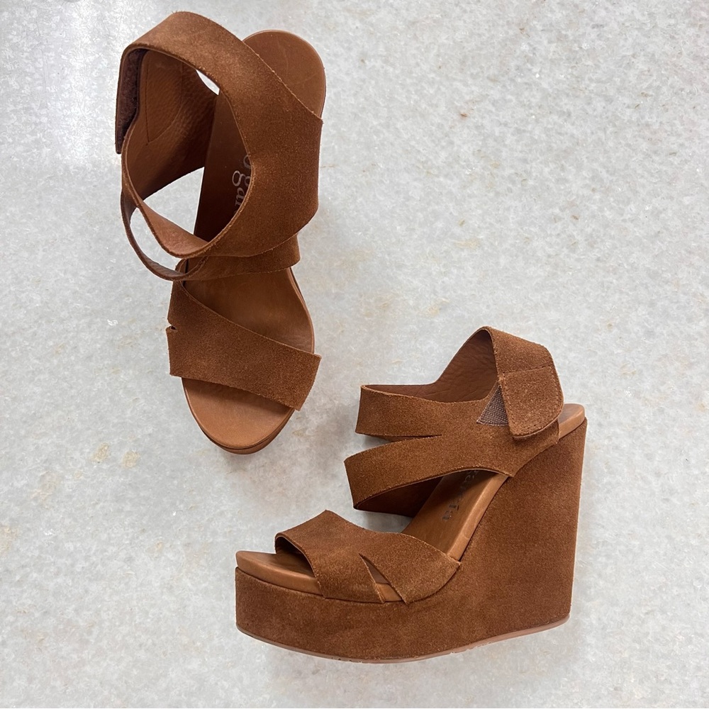 🔴New🔴 Pedro Garcia Tesla Platform Wedge Sandal 38.5